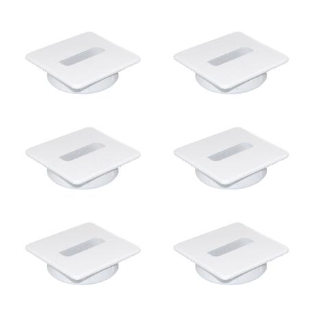  PASACABLES PLASTWIN PARA MESA, PLÁSTICO BLANCO, PLÁSTICO