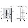 EMUCA LOTE DE 10 NIVELADORES M10 CIRCULAR CON TAPA Y ESCUADRA PARA MUEBLES, DIÁMETRO 23MM, ACERO Y PLÁSTICO, CINCAD