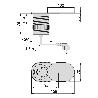 EMUCA MULTICONECTOR CON TAPA DESLIZANTE VERTIKAL FLAT 60, DIÁMETRO 60MM, 1 ENCHUFE TIPO SCHUKO, 1 USB TIPO A, ACERO