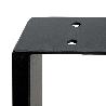  JUEGO DE PATAS RECTANGULARES SQUARE PARA MESA, ANCHO 600MM, ACERO, PINTADO NEGRO