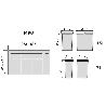 EMUCA KIT DE CONTENEDORES DE RECICLAJE PARA CAJÓN DE COCINA CON BASE RECYCLE ALTURA 266MM, 2X15LITROS, 2X7LITROS, M