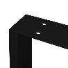  JUEGO DE PATAS RECTANGULARES SQUARE PARA MESA, ANCHO 800MM, ACERO, PINTADO NEGRO