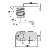 EMUCA MULTICONECTOR CON TAPA DESLIZANTE VERTIKAL FLAT 60, DIÁMETRO 60MM, 1 ENCHUFE TIPO SCHUKO, 1 USB TIPO A, ACERO