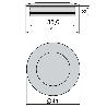 EMUCA LOTE DE 10 POMOS PARA MUEBLE OREGON, DIÁMETRO 41MM, ZAMAK, NÍQUEL SATINADO