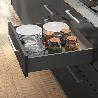 EMUCA CAJÓN EXTERIOR VERTEX CON REGULACIÓN 3D DE ALTURA 93MM, 40KG, ESPESOR DE TABLERO DE 18MM, PROFUNDIDAD 450MM, 