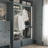 EMUCA BASTIDOR CON GUÍAS DE CIERRE SUAVE Y EXTRACCIÓN TOTAL PARA ACCESORIOS DE ARMARIO QUARTZ, 862-888MM, ALUMINIO 