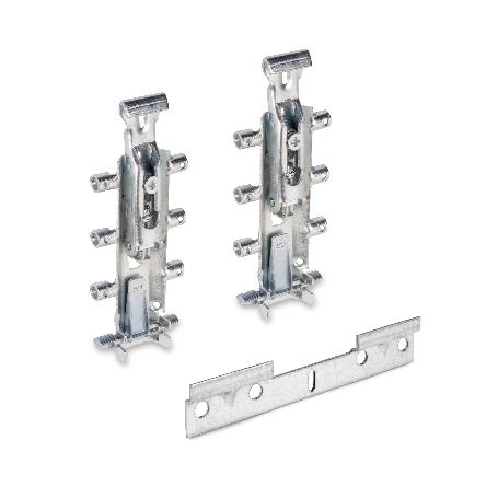 EMUCA KIT DE COLGADORES OCULTOS PARA MÓDULOS ALTOS LEVELUP 3 CON PLETINA, ACERO, CINCADO