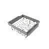 EMUCA KIT DE CAJÓN DE ALAMBRE Y BASTIDOR REGULABLE QUARTZ PARA ARMARIOS, GUÍAS DE CIERRE SUAVE Y EXTRACCIÓN TOTAL, 