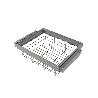 EMUCA KIT DE CAJÓN DE ALAMBRE Y BASTIDOR REGULABLE QUARTZ PARA ARMARIOS, GUÍAS DE CIERRE SUAVE Y EXTRACCIÓN TOTAL, 