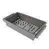 EMUCA KIT DE CAJÓN METÁLICO Y BASTIDOR REGULABLE QUARTZ PARA ARMARIOS, GUÍAS DE CIERRE SUAVE Y EXTRACCIÓN TOTAL, MÓ