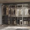 EMUCA KIT DE PANTALONERO DE 7 VARILLAS Y BASTIDOR REGULABLE QUARTZ PARA ARMARIOS, GUÍAS DE CIERRE SUAVE Y EXTRACCIÓ