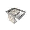 EMUCA KIT DE BANDEJA AUXILIAR, CESTO Y BASTIDOR REGULABLE QUARTZ PARA ARMARIOS, GUÍAS DE CIERRE SUAVE Y EXTRACCIÓN 