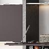 EMUCA PISTÓN PARA PUERTAS ELEVABLES THIN, DIÁMETRO 12MM, CON ENGANCHES, 80KG, ACERO Y PLÁSTICO, PINTADO NÍQUEL MATE