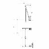 EMUCA COLGADOR ABATIBLE PARA PARED HANG, ANCHO REGULABLE 600-830MM, ACERO Y PLÁSTICO, PINTADO NEGRO