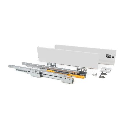 EMUCA CAJÓN EXTERIOR CONCEPT 30KG DE ALTURA 138MM, PROFUNDIDAD 300MM, ACERO, PINTADO BLANCO
