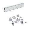 EMUCA LOTE DE 2 COPETES RECTANGULARES PARA COCINA MINILINE CON ACCESORIOS DE INSTALACIÓN, 2 BARRAS DE LONGITUD 2.35