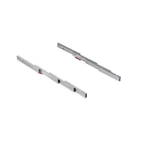 EMUCA GUÍAS PARA MESA EXTENSIBLE LUNCH+39, ALUMINIO, ANODIZADO INOX