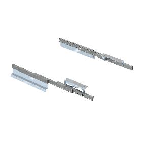 EMUCA GUÍAS PARA MESA EXTENSIBLE Y ELEVABLE OPLÀ FOLDING+39, ALUMINIO, ANODIZADO INOX
