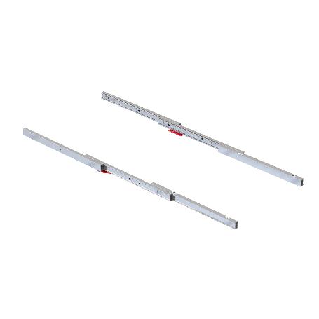 EMUCA GUÍAS PARA MESA EXTENSIBLE COKTAIL REVERSE H35, ALUMINIO, ANODIZADO INOX