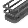 EMUCA KIT DE BANDEJAS PARA ESPECIERO TITANE PARA MUEBLE DE COCINA O PARED, ACERO, GRIS ANTRACITA