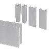 EMUCA LOTE DE 2 ZÓCALOS PARA COCINA PLASLINE CON ACCESORIOS DE UNIÓN, ALTURA 100MM, 2 BARRAS DE LOGNITUD 2.35M, PLÁ