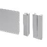 EMUCA LOTE DE 2 ZÓCALOS PARA COCINA PLASLINE CON ACCESORIOS DE UNIÓN, ALTURA 150MM, 2 BARRAS DE LOGNITUD 2.35M, PLÁ