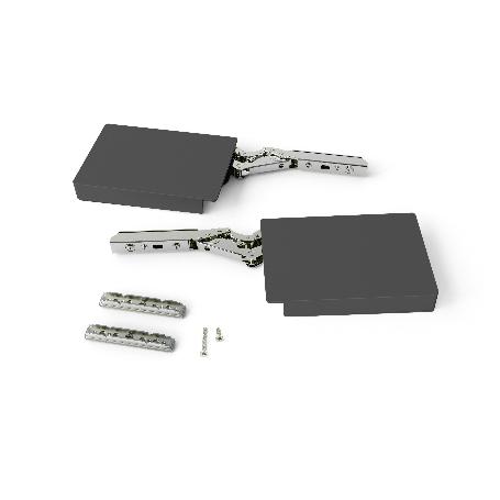 EMUCA COMPÁS PARA PUERTAS ELEVABLES ALTIUS LIFT, FUERZA 1840-5200 (HIGH=H), ACERO Y PLÁSTICO, GRIS ANTRACITA